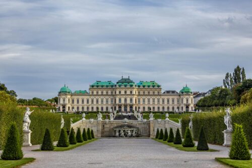 Belvedere Palace seen from the lower Belvedere garden